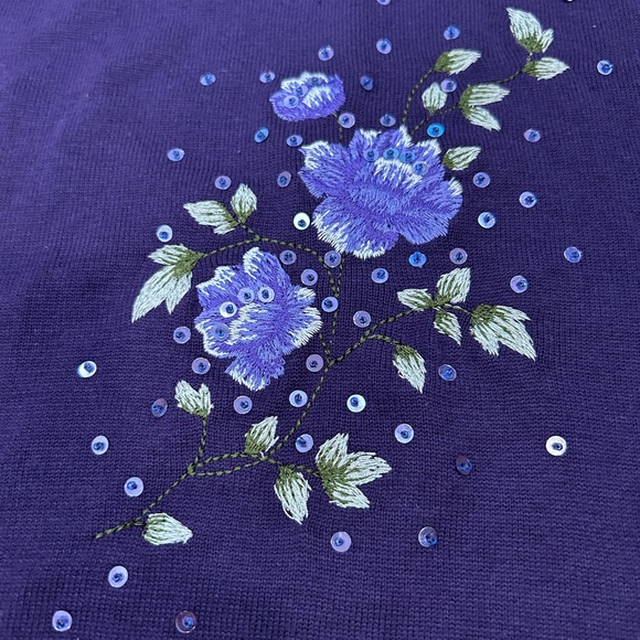 Embroidered Cardigan and Skirt Set - Picture 3 of 8